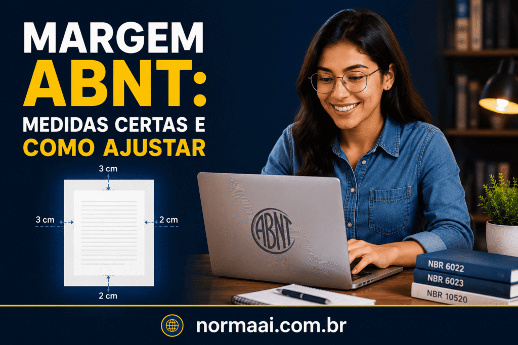 Veja a margem ABNT correta para TCC, artigo e monografia. Aprenda a configurar no Word e economize tempo com formatação automática.