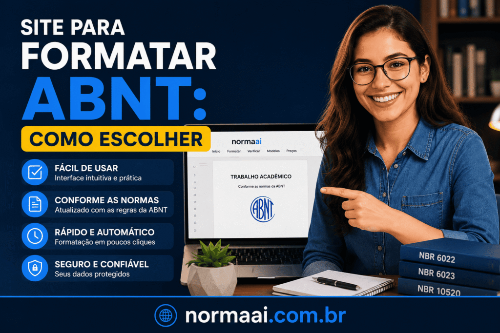Site para Formatar ABNT: Como Escolher e Automatizar Veja como escolher site para formatar ABNT com checklist, ferramentas grátis e formatação automática para economizar horas.