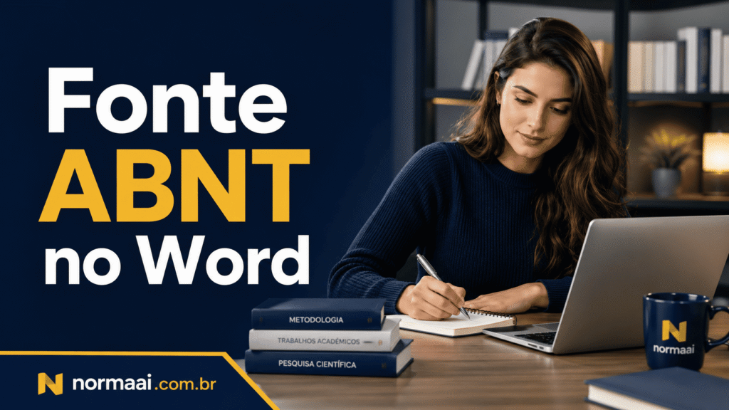 Fonte ABNT com tamanho certo, regras práticas e passo a passo no Word para revisar seu trabalho antes da entrega.