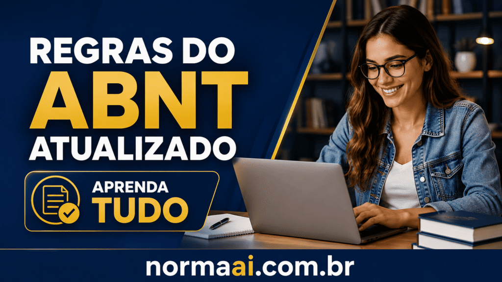 Regras do ABNT com estrutura, margens, citações, referências e checklist para revisar seu trabalho antes da entrega.