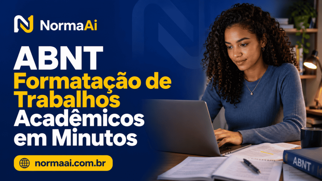 Veja ABNT formatação de trabalhos acadêmicos automática para ganhar tempo, evitar erros no Word e revisar antes da entrega. ABNT formatação de trabalhos acadêmicos, formatação acadêmica ABNT, trabalhos acadêmicos ABNT, formatação ABNT automática, formatar trabalho acadêmico