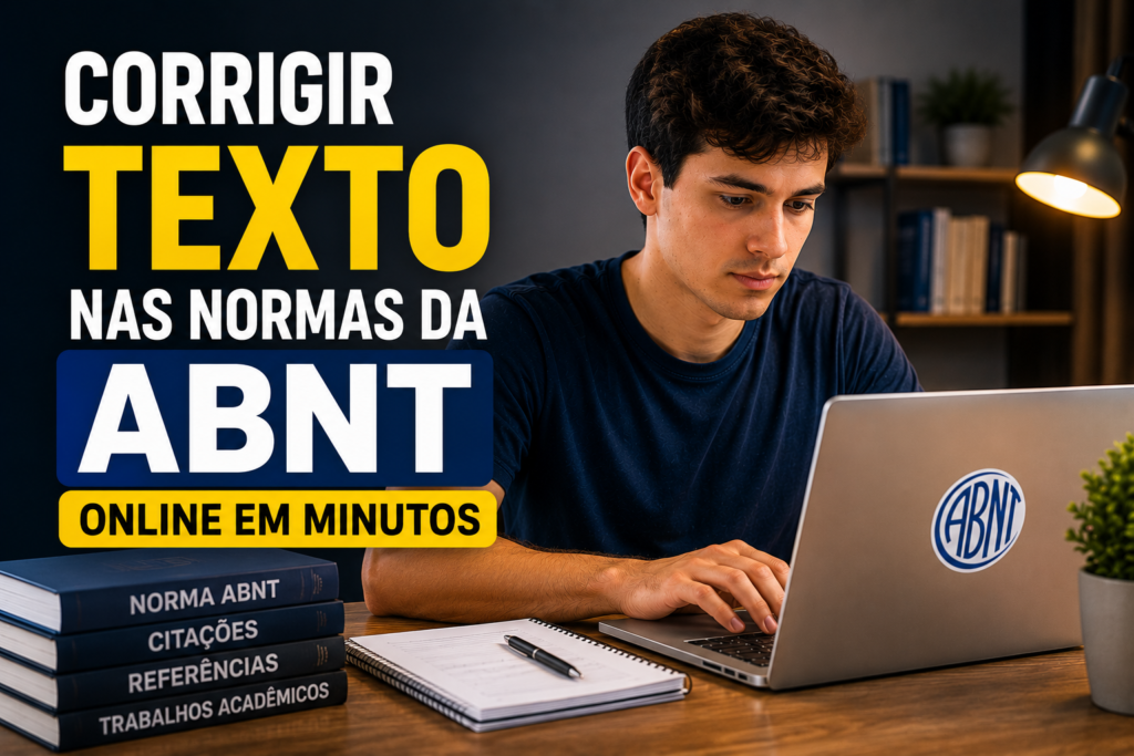 Guia prático de corrigir texto nas normas da ABNT online para ganhar tempo, evitar erros manuais e revisar antes da entrega.
