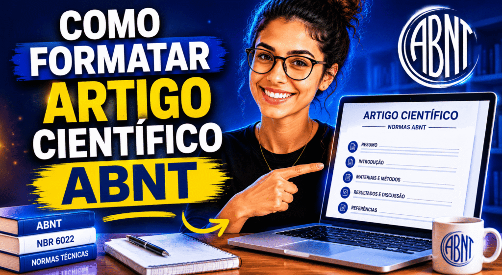 Veja como formatar artigo científico ABNT com mais agilidade, evitar erros manuais e revisar estrutura, citações e referências.