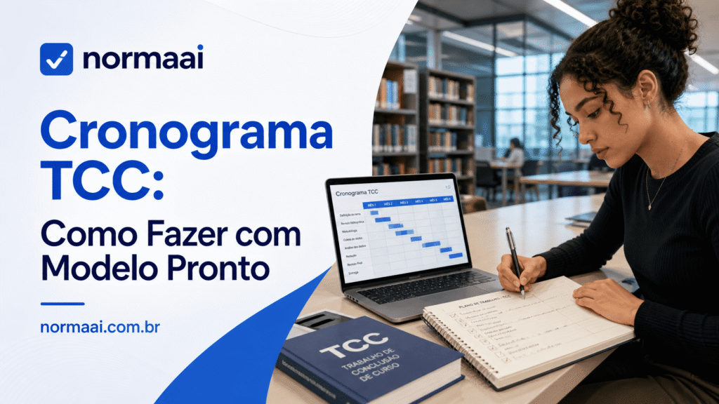 Guia prático de cronograma tcc com modelo pronto, etapas, exemplo em tabela, erros comuns e checklist final.