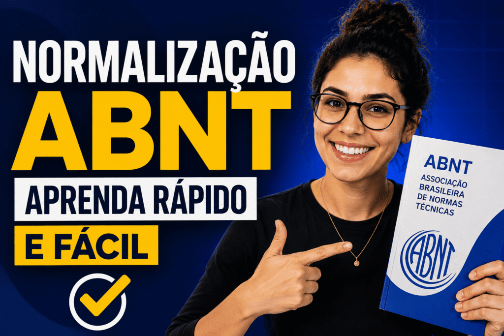 Guia prático de normalização ABNT com regras, etapas, erros comuns e checklist para revisar seu trabalho acadêmico.