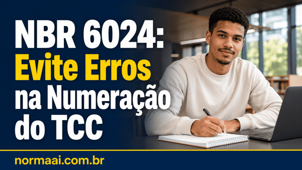 NBR 6024: veja como numerar seções, títulos e subtítulos do TCC para evitar retrabalho no sumário antes da entrega.