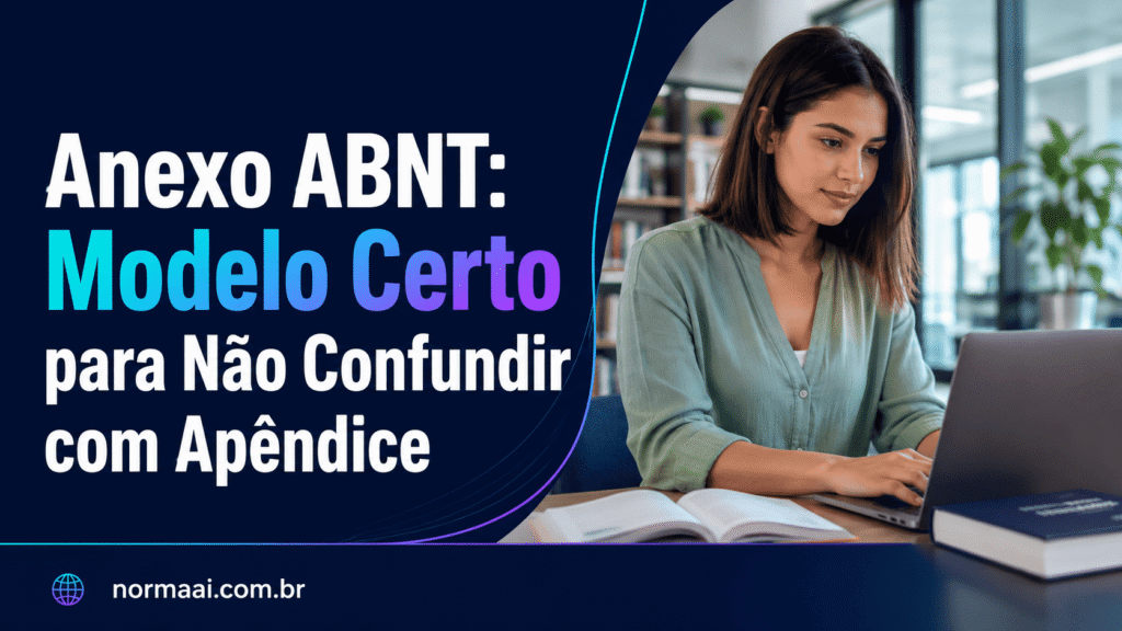 Anexo ABNT: veja onde colocar, como nomear ANEXO A e evitar confusão com apêndice. Base NBR 14724:2024, com checklist.